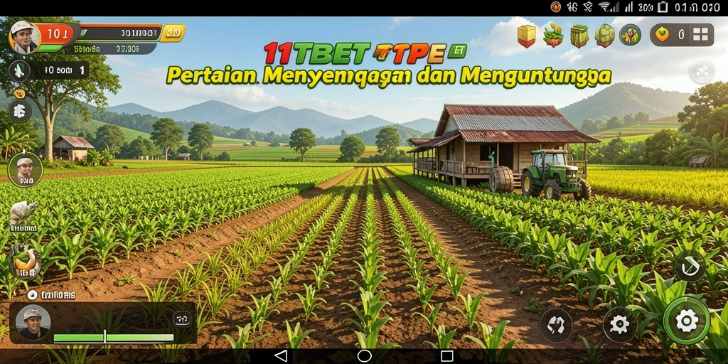 Tampilan gameplay seru dalam pertanian di 11TBET.