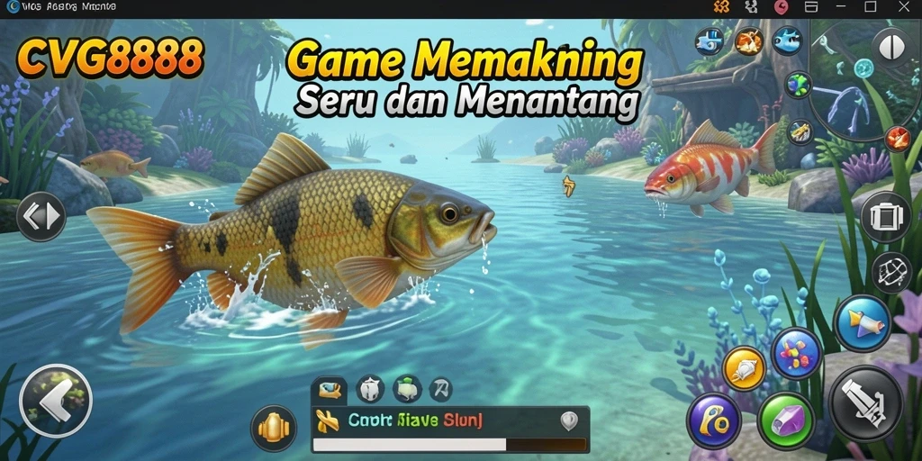 Tampilan gameplay menarik dari CVG8888 saat memancing.