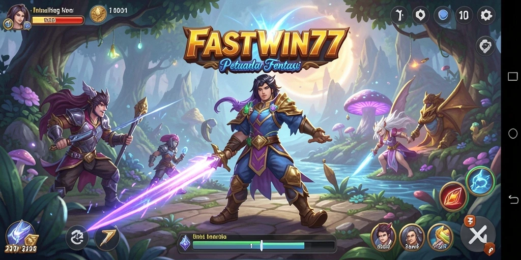 Tangkapan layar menunjukkan aksi mendebarkan dalam gameplay FASTWIN77.