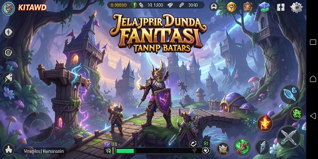 Screenshot gameplay KITAWD menunjukkan aksi pertempuran yang mendebarkan dalam dunia MMORPG.