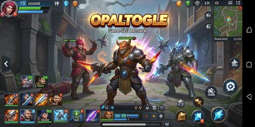 Tampilan gameplay <strong>OPALTOGEL</strong> yang mendebarkan saat membangun kerajaan.