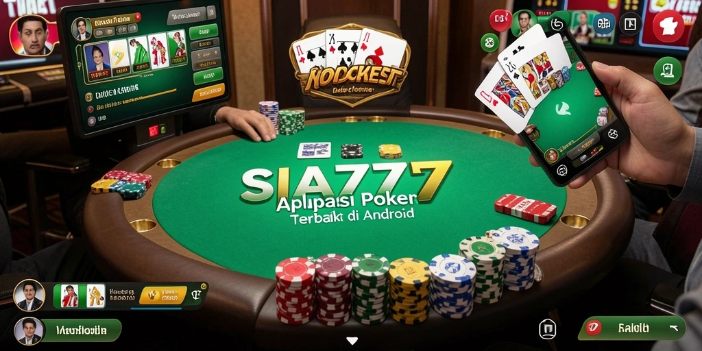 Tampilan gameplay poker yang menarik dan seru di SIA777.
