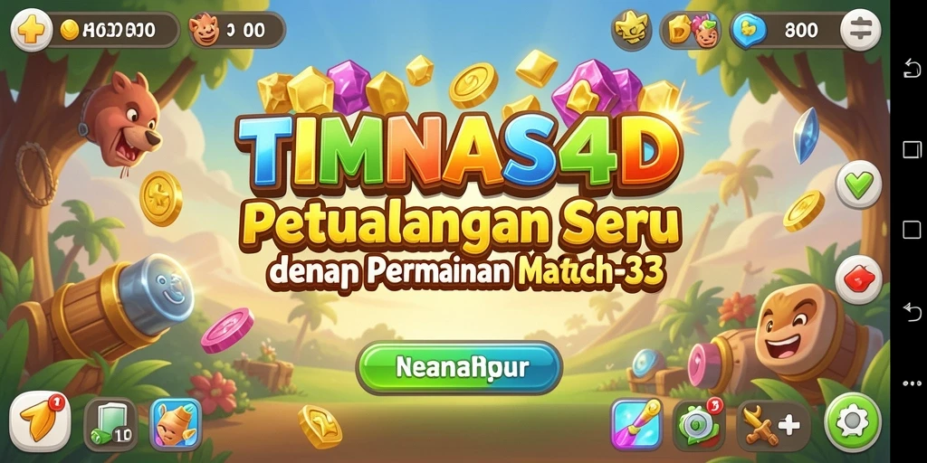 Screenshot gameplay seru dari TIMNAS4D yang penuh warna.